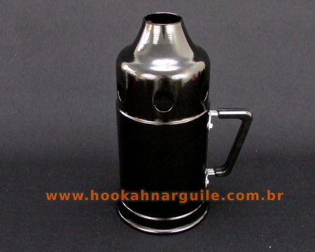 Abafador de Alumínio Preto - Hookah Narguile