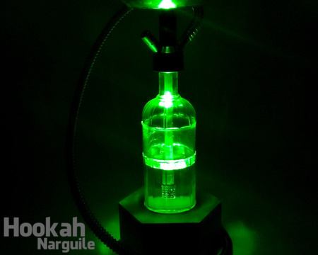 Base Luminosa com Luz de LED Verde - Hookah Narguile