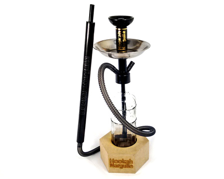 Mangueira c/ Piteira Black Edition - Hookah Narguile