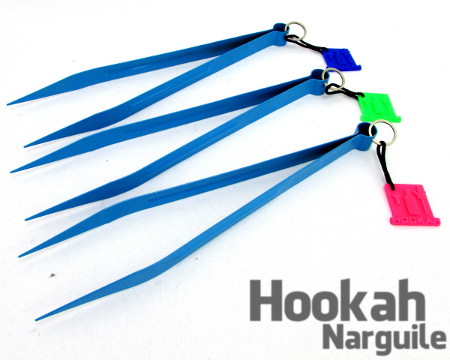 Pegador Pinça de carvão - Azul - Hookah Narguile