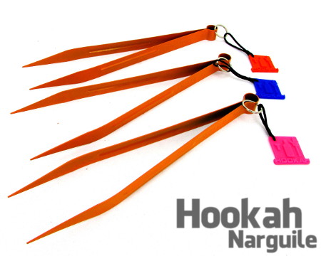 Pegador Pinça de carvão - Laranja - Hookah Narguile