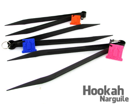 Pegador Pinça de carvão - Preto - Hookah Narguile / Super Tong