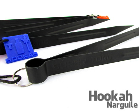 Pegador Pinça de carvão - Preto - Hookah Narguile / Super Tong